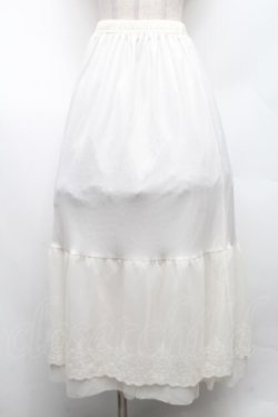 画像1: axes femme / 選べる着丈レースペチスカート L 生成り S-26-02-18-060-AX-SK-TE-ZS