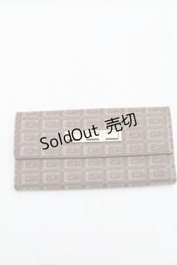 画像1: Q-pot. / ビターチョコレートフラップウォレット  ブラウン S-26-02-18-013-QP-ZA-AS-ZS