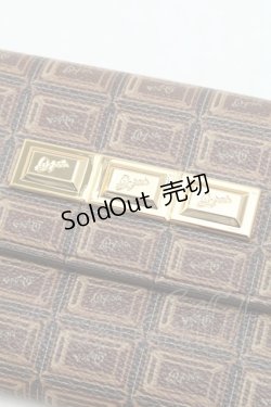 画像3: Q-pot. / ビターチョコレートフラップウォレット  ブラウン S-26-02-18-013-QP-ZA-AS-ZS