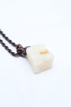 画像3: Q-pot. / シュガーキューブネックレス  ブラウン S-26-02-18-016-QP-AC-AS-ZS