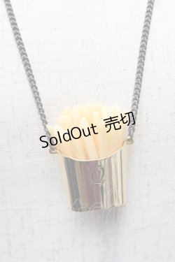 画像2: Q-pot. / Q-pot. ダイナーラッキーフレンチフライネックレス  ゴールド S-26-02-18-017-QP-AC-AS-ZS