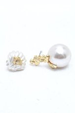 画像1: Q-pot. / リトルマーメイド/パールピアス  白 S-26-02-19-001-0-AC-HR-ZS (1)