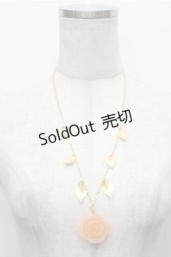 画像1: Q-pot. / オレンジローズ パート ドゥ フリュイ ネックレス  オレンジ S-26-02-19-042-QP-AC-HR-ZS