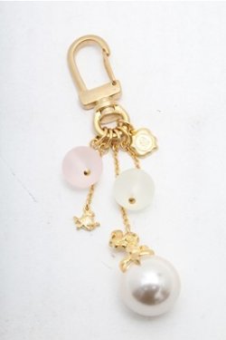 画像1: Q-pot. / /リトルマーメイド/パールキーホルダー  白 S-26-02-19-012-0-AC-HR-ZS