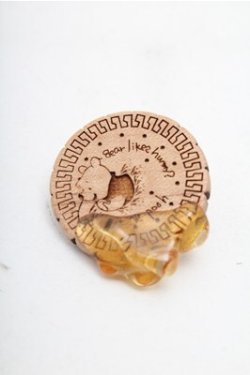 画像1: Q-pot. / プー ハニービスケットピアス   S-26-02-19-015-QP-AC-HR-ZS