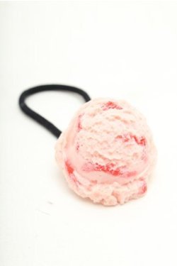 画像1: Q-pot. / Strawberry Marble Iceヘアゴム  ピンク S-26-02-19-016-QP-AC-AS-ZS