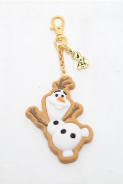 画像1: Q-pot. / オラフシュガークッキーバッグチャーム  白ｘブラウン S-26-02-19-003-QP-AC-AS-ZS