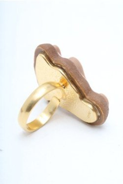 画像2: Q-pot. / チップシュガークッキーリング  ブラウン S-26-02-19-034-QP-AC-HR-ZS