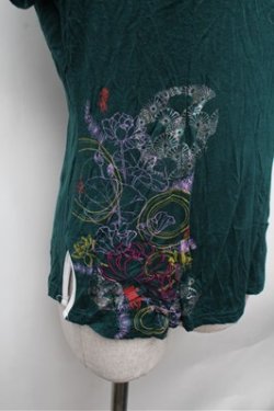 画像4: Ozz oneste / チャイナボタンカットソー  グリーン S-26-02-20-031-OO-TO-AS-ZS