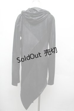 画像3: CIVARIZE / テレコ切り替えフェイクスウェード変形パーカー 46 黒 S-26-02-20-037-GO-TO-AS-ZS