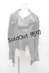 h.NAOTO / ドラゴンレザージャケット  黒 S-26-02-20-040-HN-JA-AS-ZS