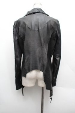 画像3: h.NAOTO / ドラゴンレザージャケット  黒 S-26-02-20-040-HN-JA-AS-ZS