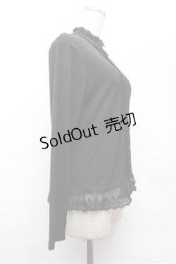 画像3: LOLITA / ピンタックレーストップス  黒 S-26-02-20-041-LO-BL-TE-ZS