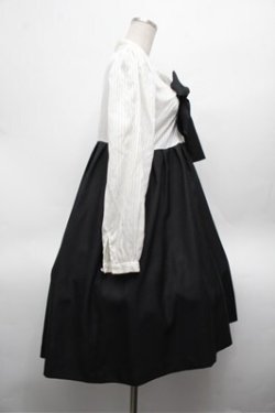 画像2: ネバアランド / 曼珠沙華ワンピース  白ｘ黒 S-26-02-20-044-LO-OP-AS-ZS