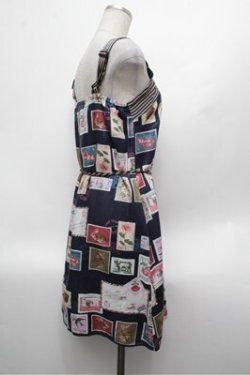 画像2: MILK / Vintage Stampドレス  紺 S-26-02-20-045-ML-OP-AS-ZS
