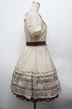 画像2: axes femme / レース×スタンププリントワンピース  オフ S-26-02-20-051-AX-OP-AS-ZS