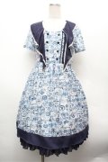 axes femme POETIQUE / 航海図柄セーラーワンピース  オフｘ紺 S-26-02-20-055-AX-OP-AS-ZS