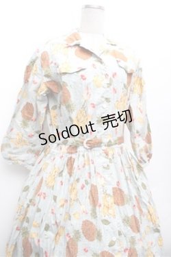 画像3: PINK HOUSE / トロピカルプリントワンピース  サックス S-26-02-20-057-LO-TS-AS-ZS