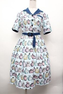 画像1: MILK / perfumeワンピース  サックス S-26-02-20-058-ML-TS-HR-ZS