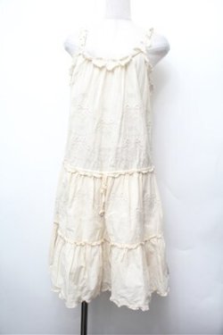 画像1: Franche Lippee / 刺繍サロペット  オフ S-26-02-20-059-LO-OP-AS-ZS