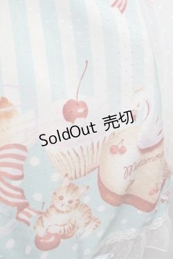 画像3: metamorphose / Cats and Cherry Cake オーバースカート付きジャンパースカート 1 サックス S-26-02-20-061-ME-OP-HR-ZS