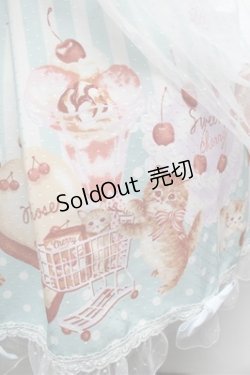 画像7: metamorphose / Cats and Cherry Cake オーバースカート付きジャンパースカート 1 サックス S-26-02-20-061-ME-OP-HR-ZS