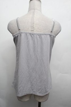 画像3: axes femme / フラワーモチーフキャミソール  ブルーグレー S-26-02-20-013-AX-TO-AS-ZS