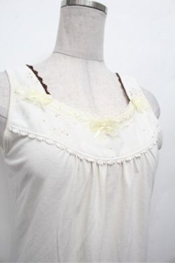 画像2: axes femme / BACKリボンタンクトップ  白 S-26-02-20-014-AX-TO-AS-ZS