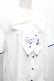 画像2: axes femme / 紫陽花刺繍リボンブラウス  白 S-26-02-20-015-AX-BL-HR-ZS (2)