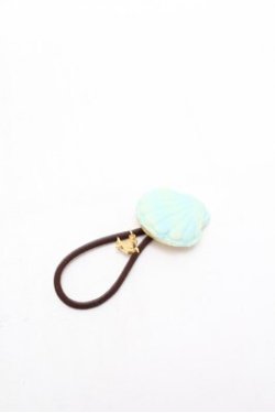 画像2: Q-pot. / アリエル/シェルマカロンヘアゴム  グリーン S-26-02-20-002-QP-AC-AS-ZS