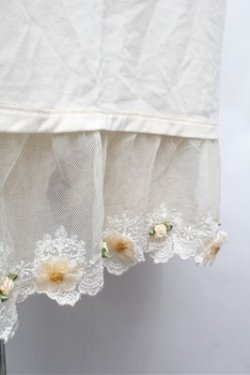 画像3: axes femme / 立体お花付きロングタンク  オフ S-26-02-20-018-AX-TO-AS-ZS