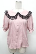MA*RS / レース襟ブラウス  ピンク S-26-02-20-025-EL-BL-AS-ZS