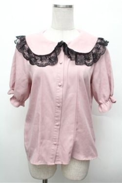 画像1: MA*RS / レース襟ブラウス  ピンク S-26-02-20-025-EL-BL-AS-ZS