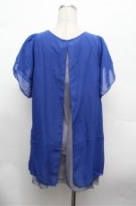 画像3: axes femme / シフォントップス  青 S-26-02-20-028-AX-TO-AS-ZS (3)