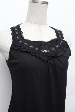 画像2: axes femme / BACKリボンタンクトップ  黒 S-26-02-20-029-AX-TO-AS-ZS