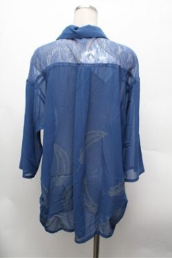 画像3: Rozen Kavalier / プリントブラウス  ブルー S-26-02-20-030-OO-BL-AS-ZS