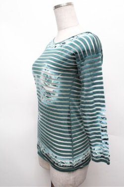画像2: Jean Paul GAULTIER / パワーネットトップス S グリーン S-26-02-22-033-GO-TO-AS-ZS