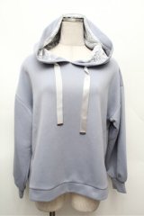 axes femme / ダンボールニットパーカーPO  サックス S-26-02-22-035-AX-TO-AS-ZS