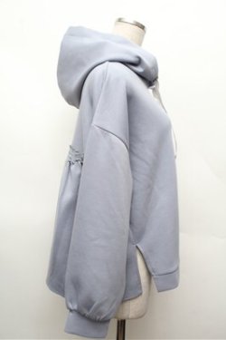 画像3: axes femme / ダンボールニットパーカーPO  サックス S-26-02-22-035-AX-TO-AS-ZS