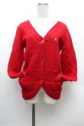 PEACE NOW / 羽根付きモヘアニットカーディガン  赤 S-26-02-22-041-PU-TO-AS-ZS