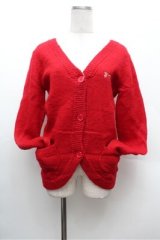 PEACE NOW / 羽根付きモヘアニットカーディガン  赤 S-26-02-22-041-PU-TO-AS-ZS
