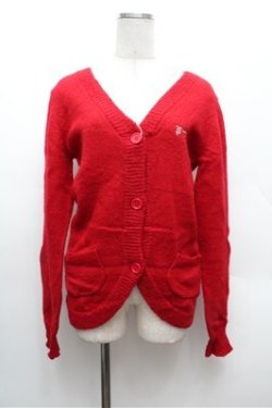 画像2: PEACE NOW / 羽根付きモヘアニットカーディガン  赤 S-26-02-22-041-PU-TO-AS-ZS