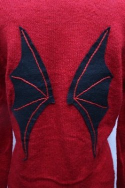 画像5: PEACE NOW / 羽根付きモヘアニットカーディガン  赤 S-26-02-22-041-PU-TO-AS-ZS