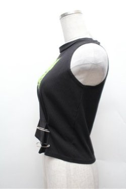 画像3: ACDC RAG / Vivid Gloomy Sleevelessトップス  黒 S-26-02-22-043-PU-TO-AS-ZS