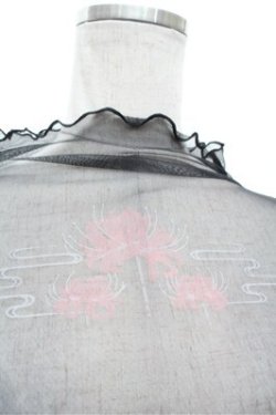 画像2: axes femme / 彼岸花PTシアートップス F 黒 S-26-02-22-045-AX-TO-TE-ZS