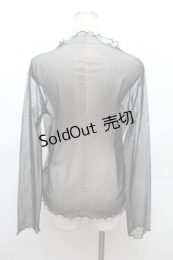 画像4: axes femme / 彼岸花PTシアートップス F 黒 S-26-02-22-045-AX-TO-TE-ZS