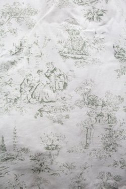 画像2: an another angelus / トワル柄ノースリーブワンピース  オフｘグリーン S-26-02-22-046-CA-OP-AS-ZS