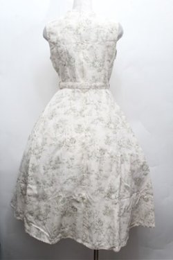 画像4: an another angelus / トワル柄ノースリーブワンピース  オフｘグリーン S-26-02-22-046-CA-OP-AS-ZS