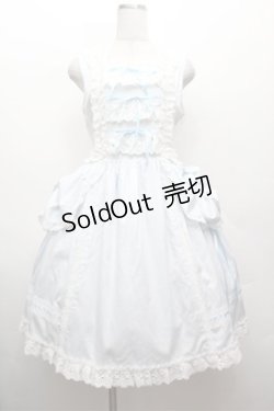 画像1: BABY,THE STARS SHINE BRIGHT / キュドパリジャンパースカート  サックス S-26-02-22-047-BA-OP-AS-ZS