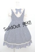 中国ロリータ / 星座柄ワンピース L ネイビー S-26-02-22-051-LO-OP-TE-ZS
